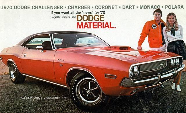 Ad for the 1970 Dodge Challenger (Chrysler Archives)