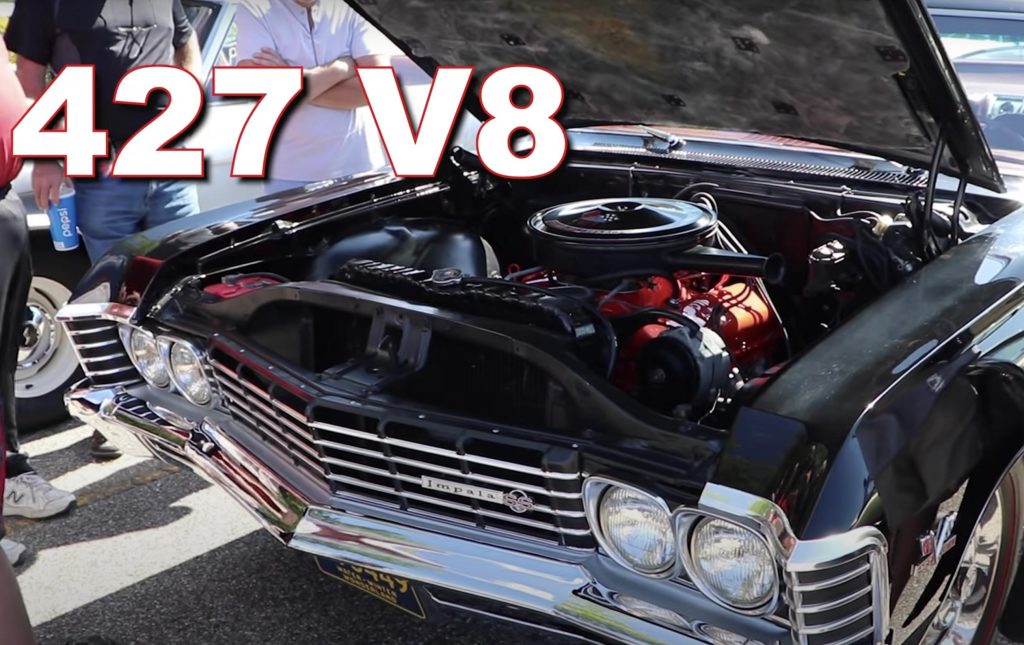 1967 Chevrolet Impala Super Sport is equipped with a 427 V8 engine