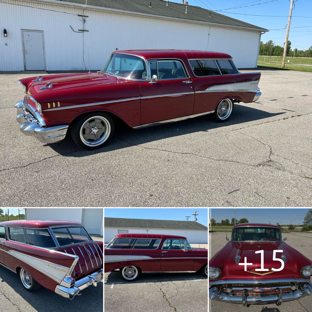 Unveiling the Timeless Marvel: 350-Powered 1957 Chevrolet Bel Air Nomad